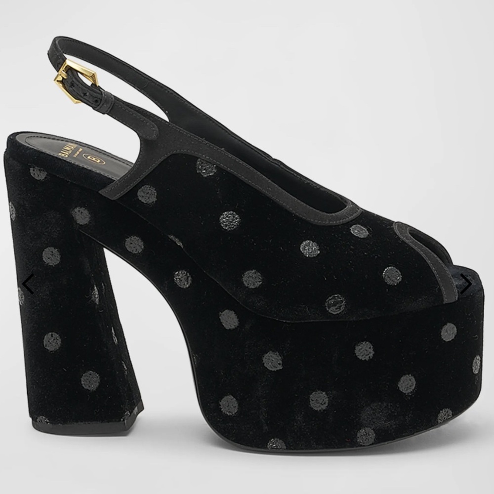 BRAND NEW Balmain Polka Dot Platform